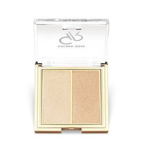 Хайлайтер для макияжа Golden Rose серии SO GLOW! HIGHLIGHTER DUO 101 Starlight 