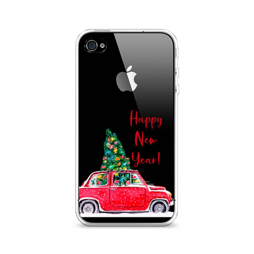 

Чехол на Apple iPhone 4/4S "Happy New Year", Красный;зеленый, 10150-5