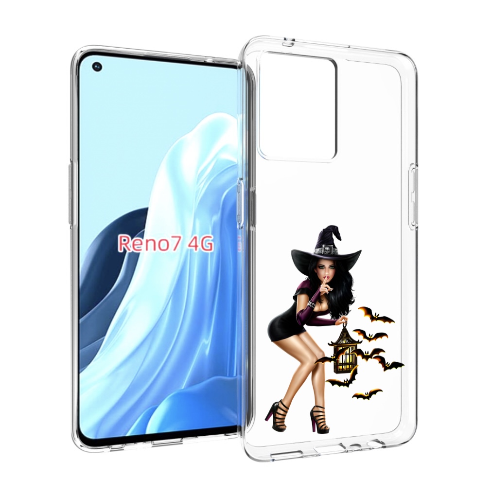 

Чехол MyPads девушка-ведьма женский для OPPO RENO 7 4G, Прозрачный, Tocco