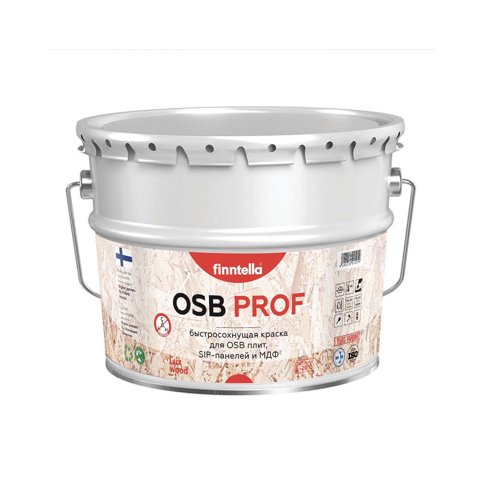 

Грунт-краска для OSB плит фасадная и для внутренних работ, цвет RAL6025 Папоротниковый зел, Зеленый, OSB Prof RAL