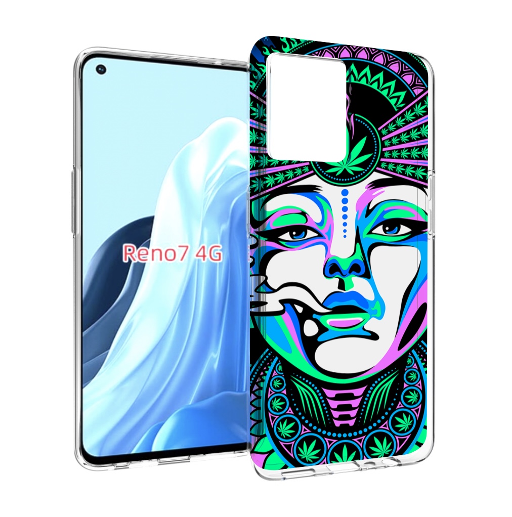 

Чехол MyPads девушка-любит-траву-абстракция для OPPO RENO 7 4G, Прозрачный, Tocco