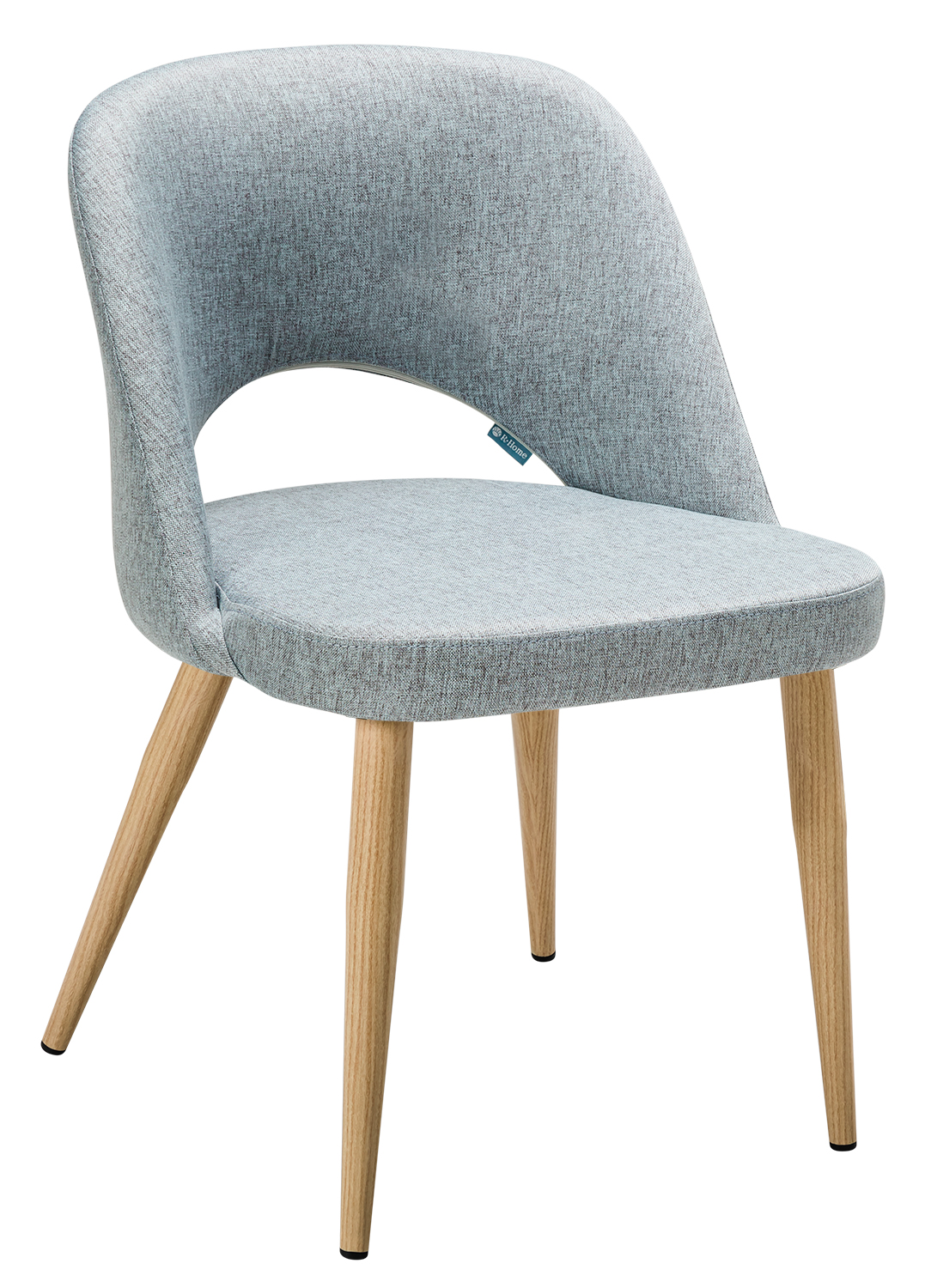 Стул RHOME Lars светло-серый/натуральный дуб