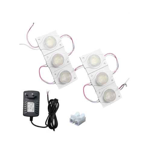 

Светодиодный модуль Pantogroff PTER211890 1,5 Вт 7000K IP65 6 шт с блоком питания 12V, PTER211890