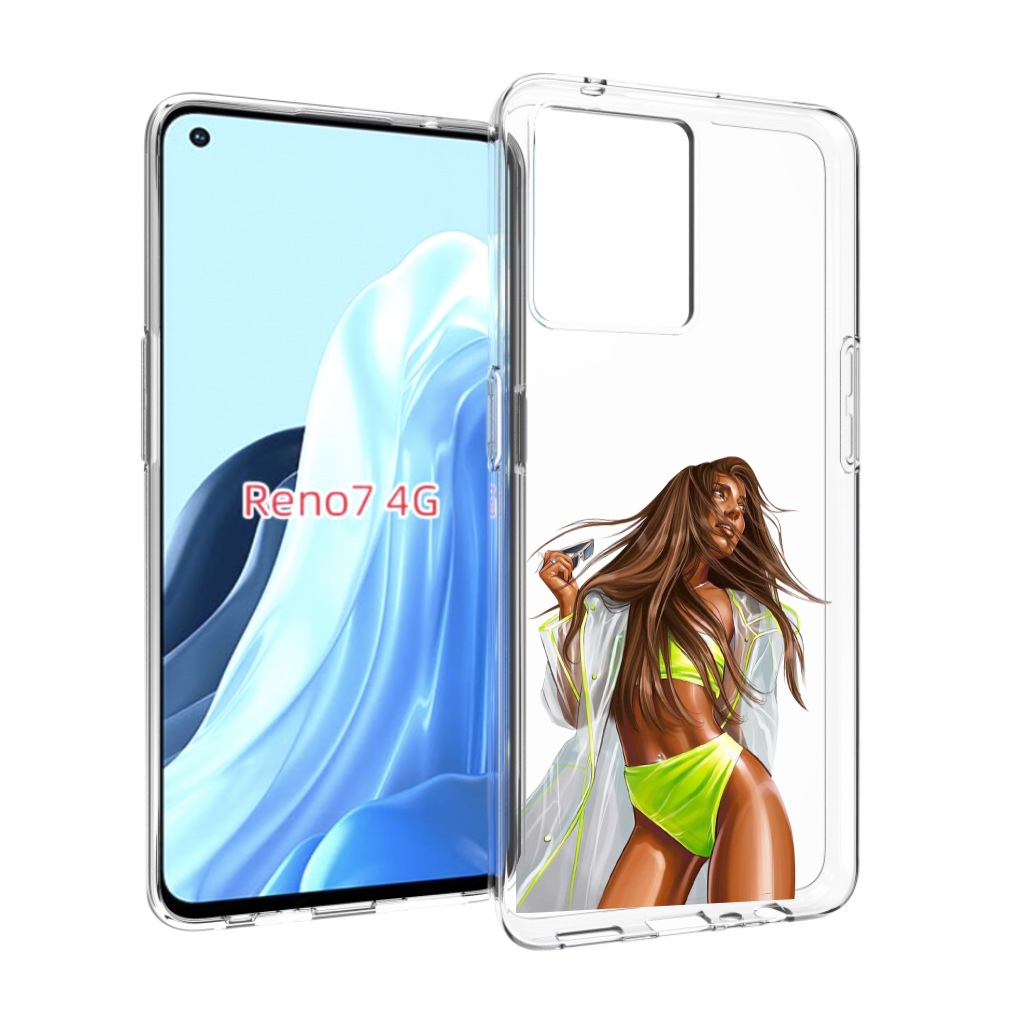 

Чехол MyPads девушка-модель-мулатка для OPPO RENO 7 4G, Прозрачный, Tocco