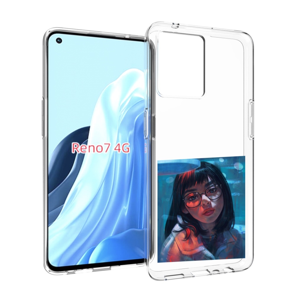 

Чехол MyPads девушка-под-красным-светом для OPPO RENO 7 4G, Прозрачный, Tocco