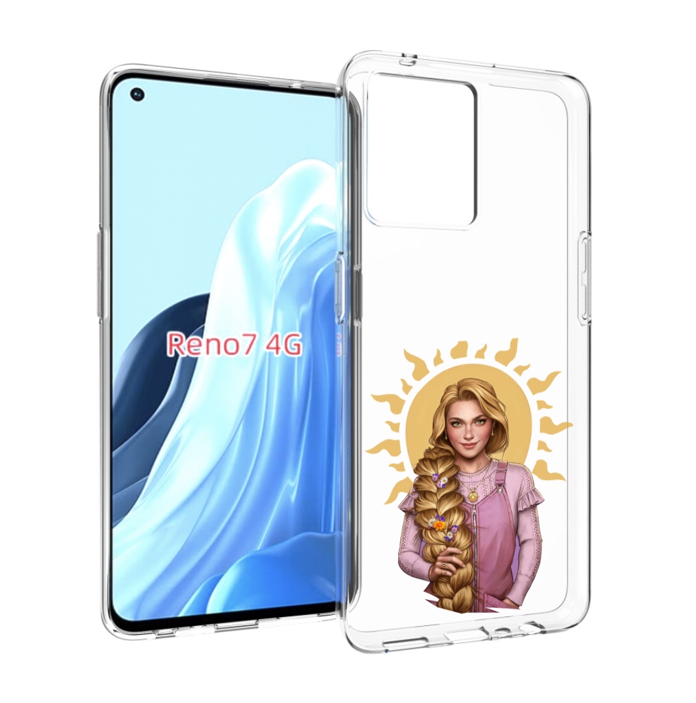 

Чехол MyPads девушка-с-большой-косой для OPPO RENO 7 4G, Прозрачный, Tocco