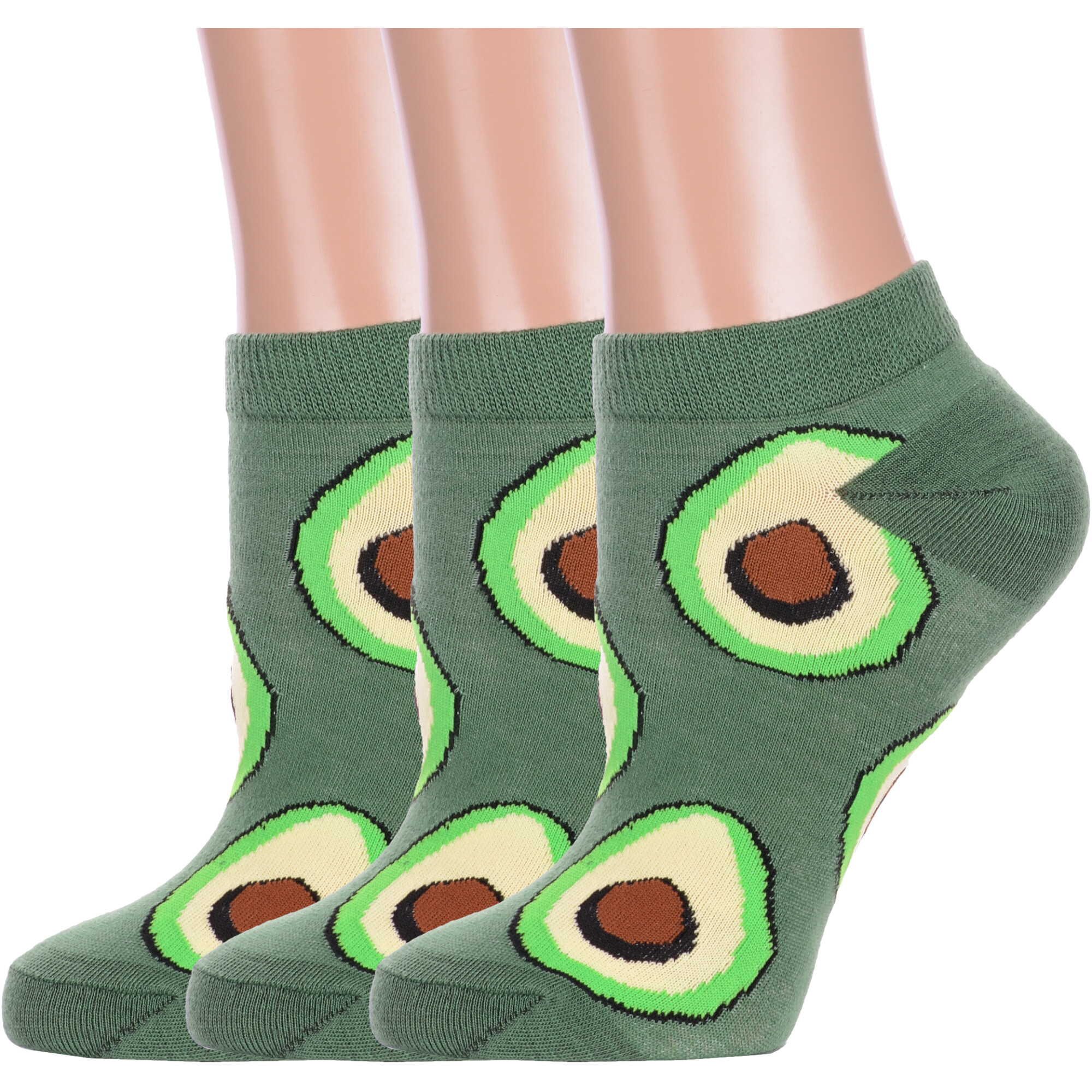 Комплект носков женских Hobby Line 3-Нжу530-11 зеленых 36-40 3 пары