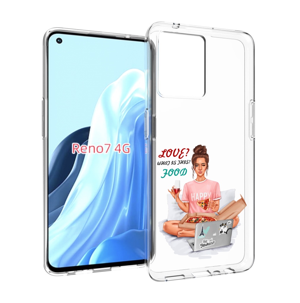 

Чехол MyPads девушка-с-ноутбуком женский для OPPO RENO 7 4G, Прозрачный, Tocco