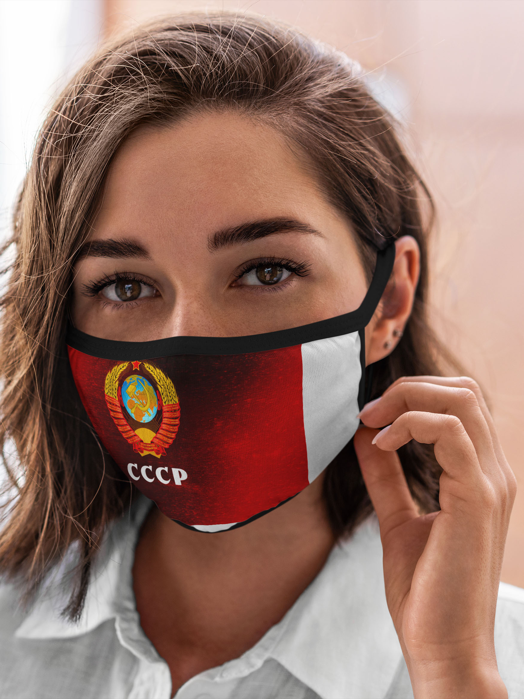 

Многоразовая маска унисекс Burnettie Я Русский Ссср Ussr, Разноцветный, Я Русский Ссср Ussr