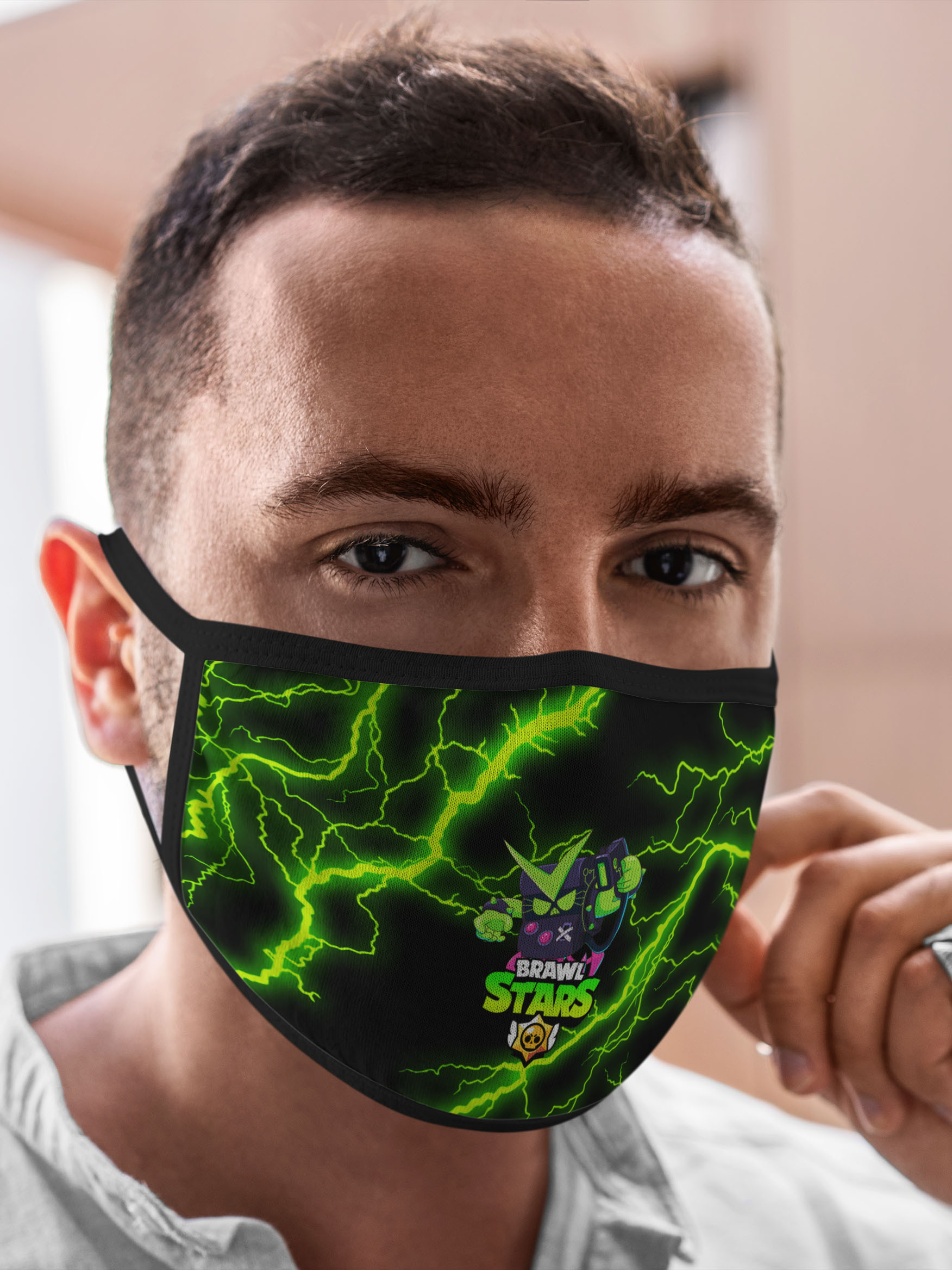 

Многоразовая маска унисекс Burnettie Brawl Stars Virus 8 Bit, Разноцветный, Brawl Stars Virus 8 Bit