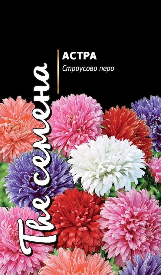 

Семена цветов астра Страусово перо 25455 0,3 г 1 шт.