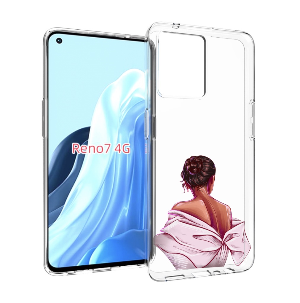 

Чехол MyPads девушка-со-спины женский для OPPO RENO 7 4G, Прозрачный, Tocco