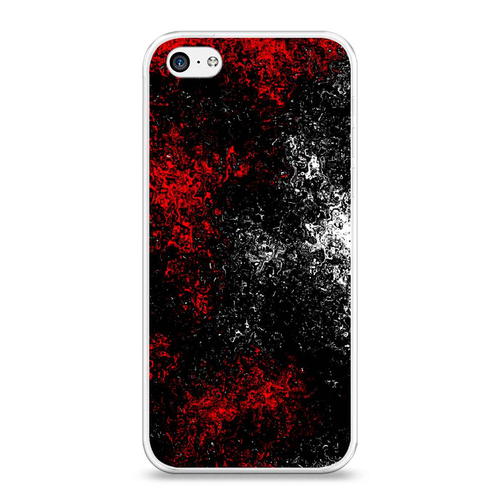 

Чехол на Apple iPhone 5C "Монотипия", Красный;черный;белый, 10250-3