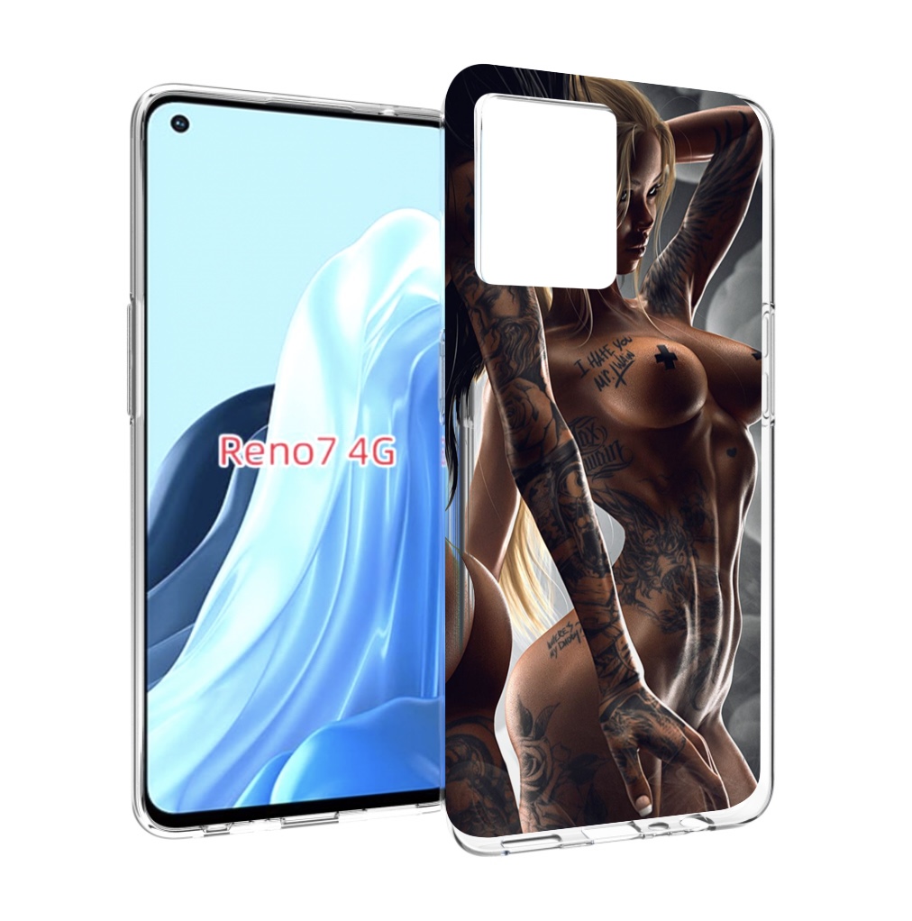 

Чехол MyPads девушки-инь-и-янь-в-татуировках для OPPO RENO 7 4G, Прозрачный, Tocco