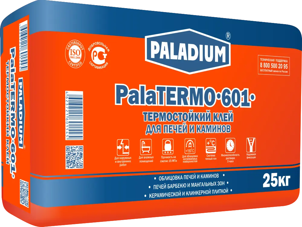 фото Клей термостойкий paladium palatermo-601, 25кг