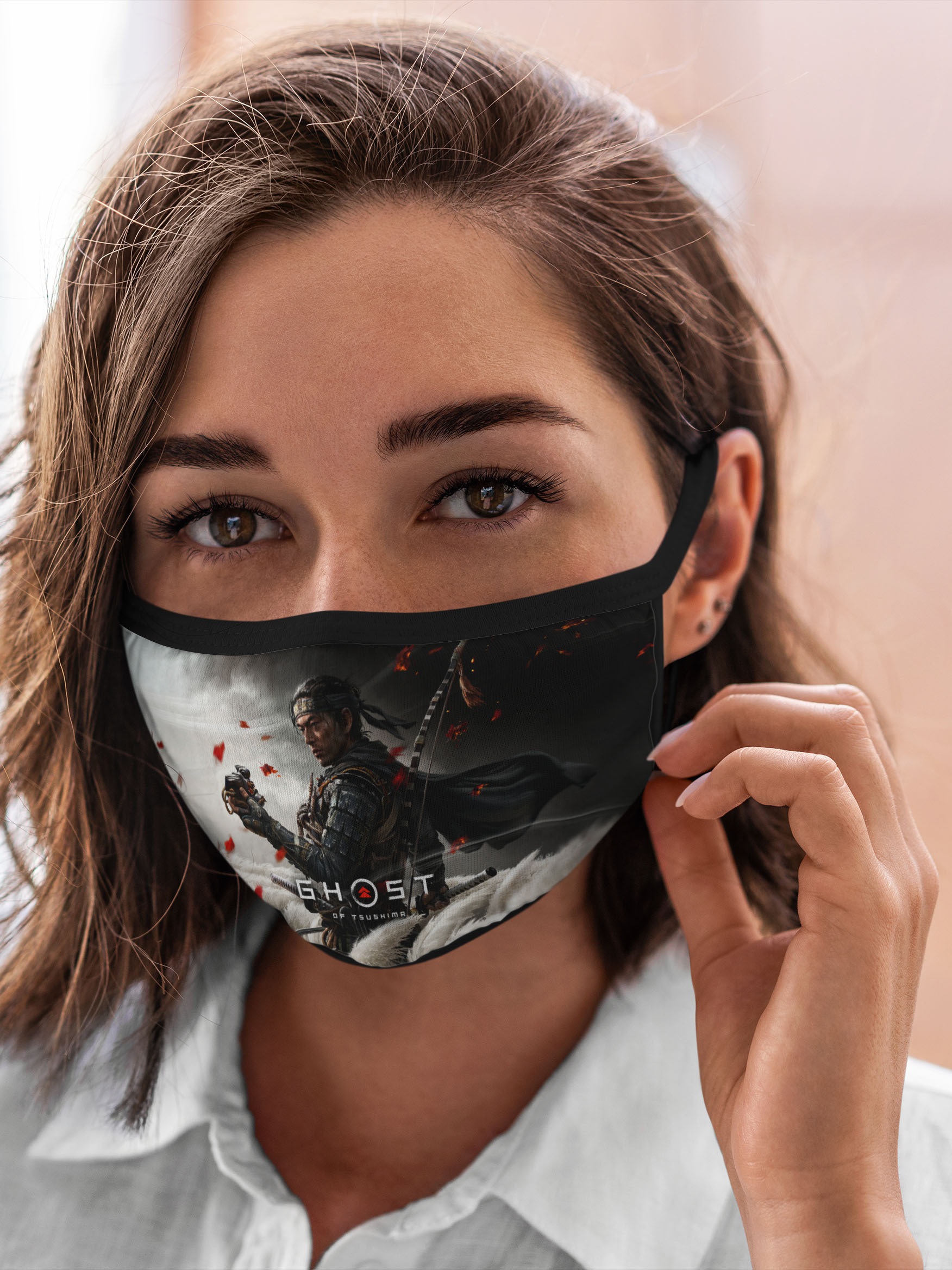 

Многоразовая маска унисекс Burnettie Ghost Of Tsushima, Разноцветный, Ghost Of Tsushima