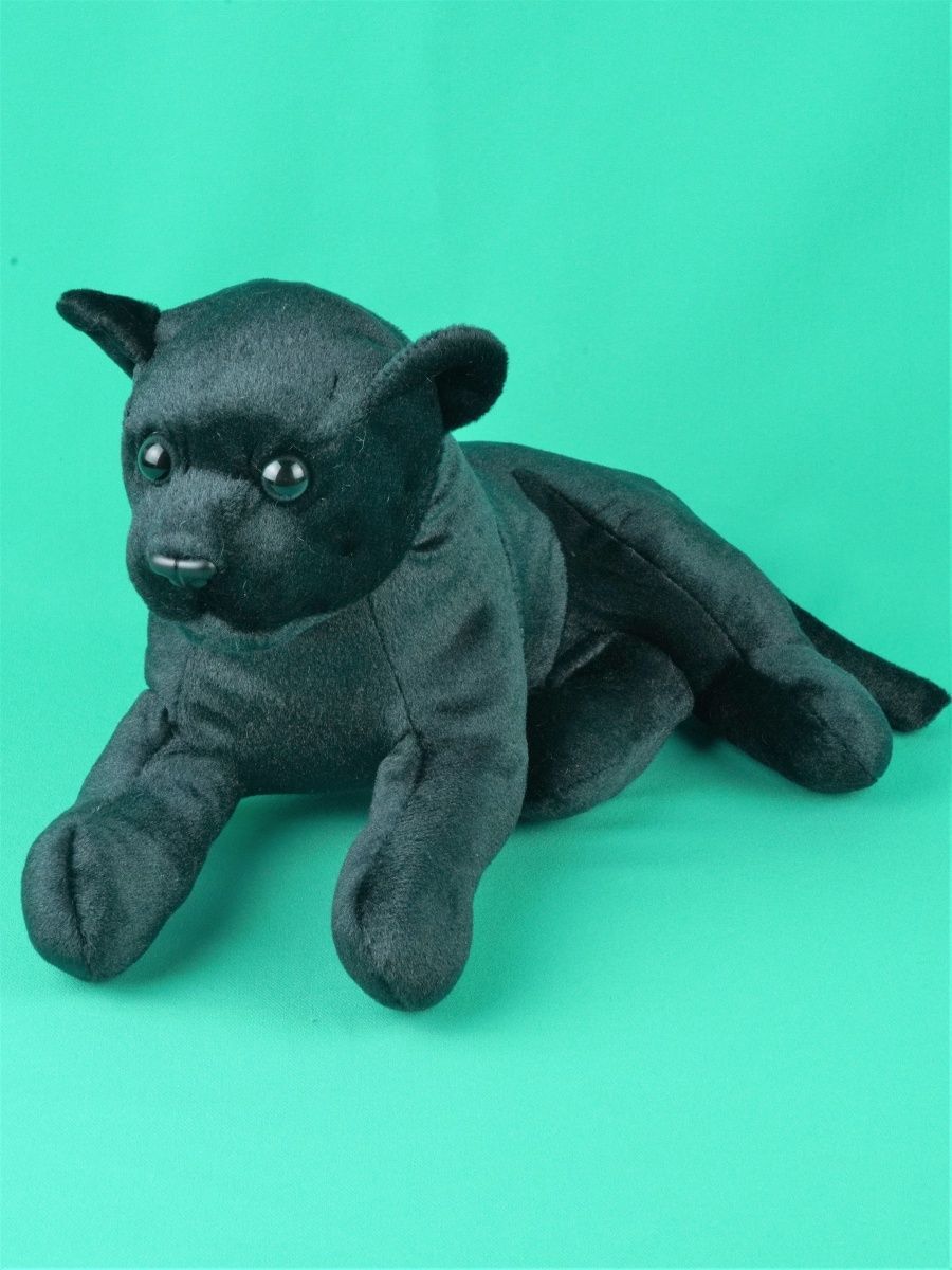 Мягкая игрушка АКИМБО КИТ черная пантера реалистичная 30 см