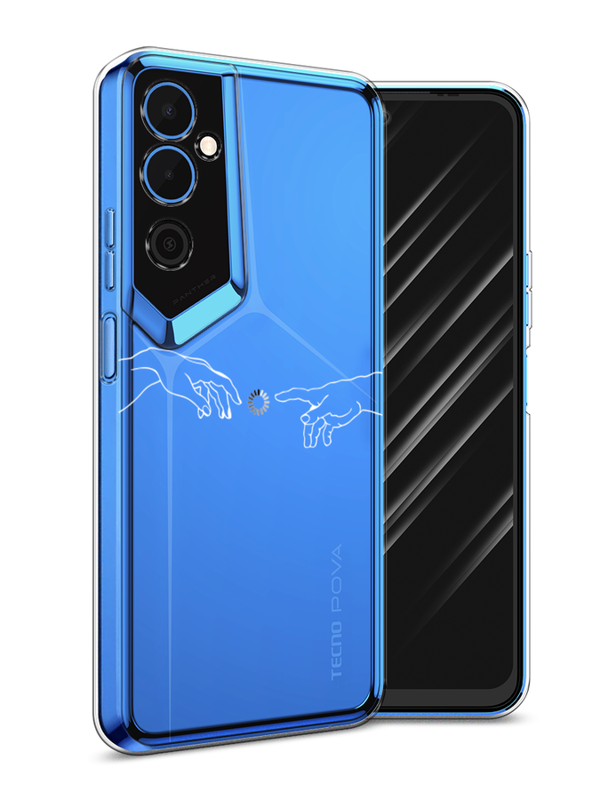 

Чехол Awog на Tecno Pova Neo 2 / Техно Пова Нео 2 "Загрузка творения", Белый;серый;прозрачный