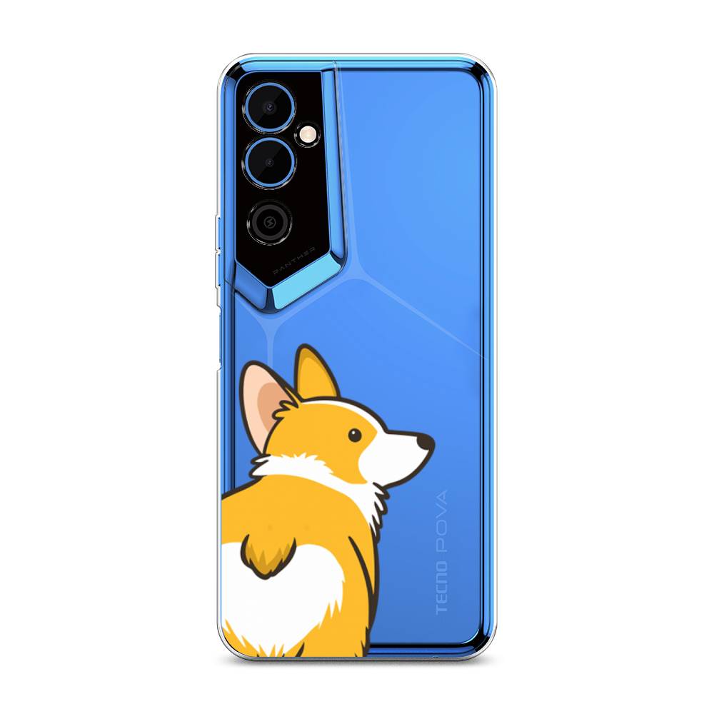 

Чехол Awog на Tecno Pova Neo 2 / Техно Пова Нео 2 "Корги следуй за мной", Желтый;бежевый;белый