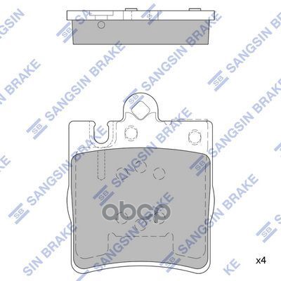 

Колодки дисковые задние \ MB W210 2.0-3.0TD 96-02 HI-Q SP1089A, SP1089A