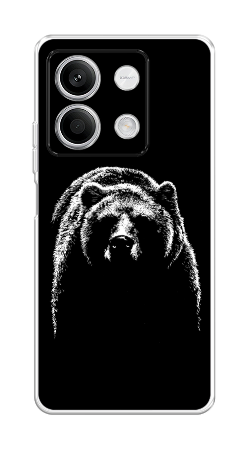 

Чехол на Xiaomi Redmi Note 13 5G "Медведь в ночи", Белый;черный, 320050-1