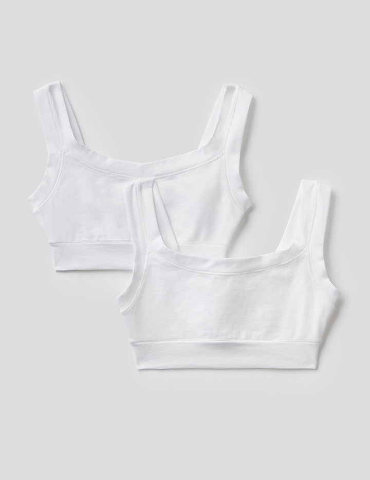 

Набор из 2х топов для девочек Benetton цв. белый р.128, CCC_3ZQM0R1LT
