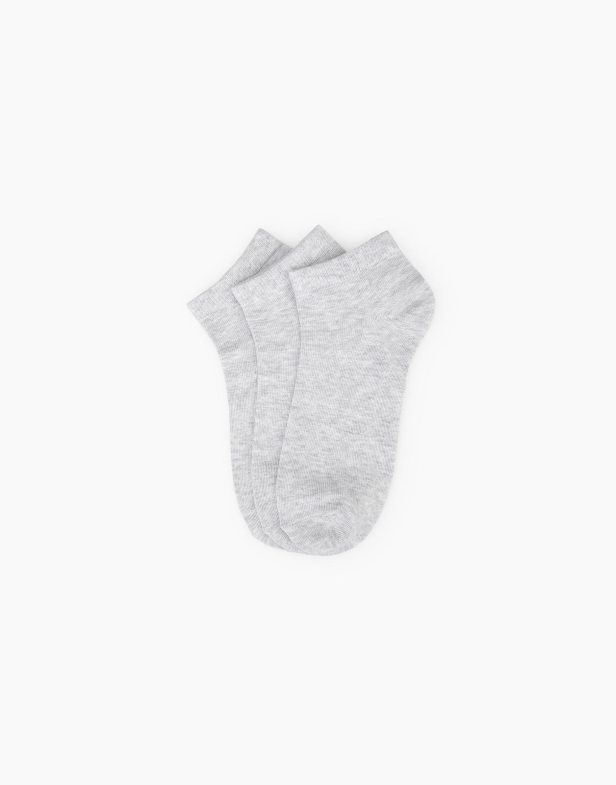 Базовые носки для мальчика 3 пары Gloria Jeans BHS004133 светло-серый меланж 12-14л/0