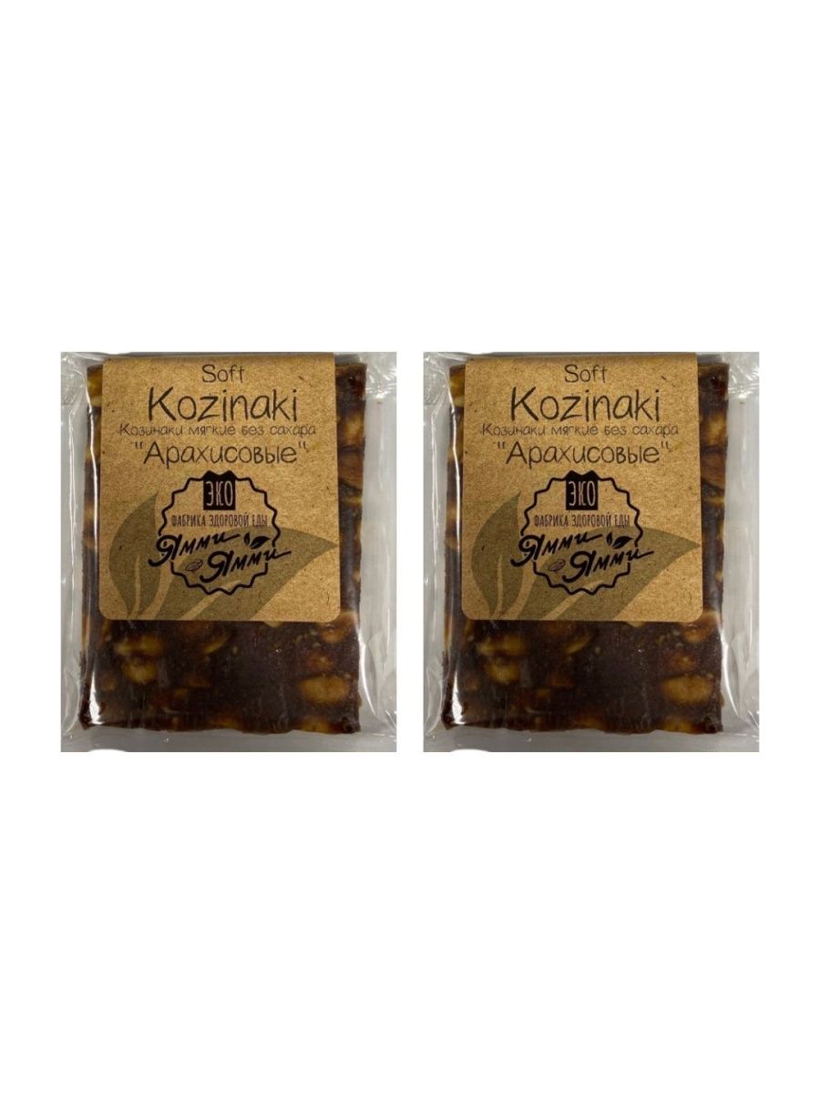 

Козинаки Фабрика здоровой еды Ямми-Ямми Арахисовые без сахара, 60 г х 2 шт, Козинаки "Арахисовые" без сахара 60 гр., 2 шт.