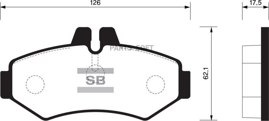 

Тормозные колодки Sangsin Brake SP1278 Задние