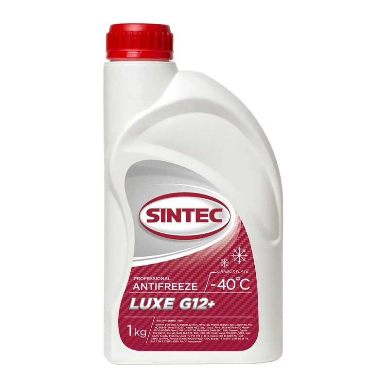 

Антифриз Sintec LUX G12 -40С красно-оранжевый 1л