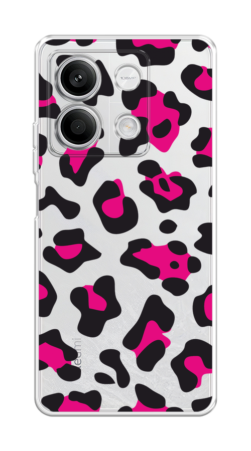 

Чехол на Xiaomi Redmi Note 13 5G "Pink cow spots", Черный;розовый, 320050-1