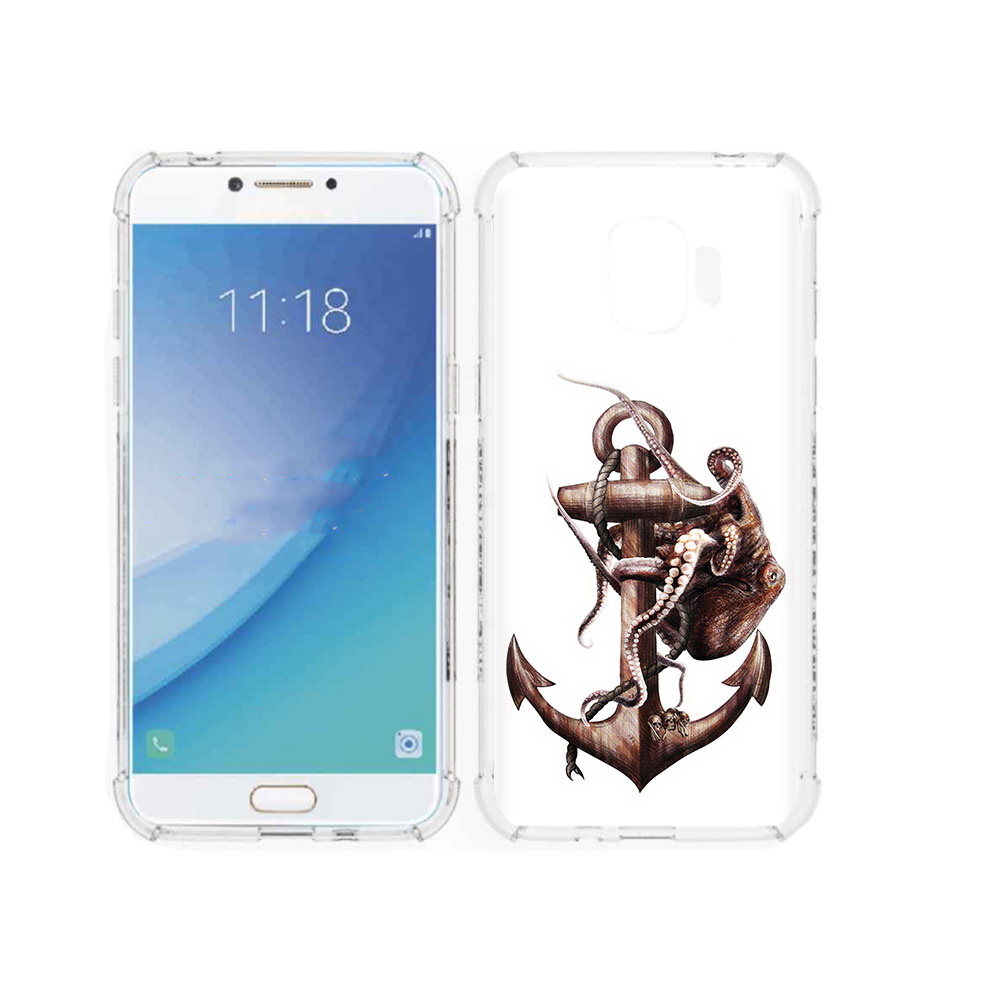 

Чехол MyPads Tocco для Samsung Galaxy J2 Pro (2018) ржавый якорь (PT226925.585.579), Прозрачный, Tocco