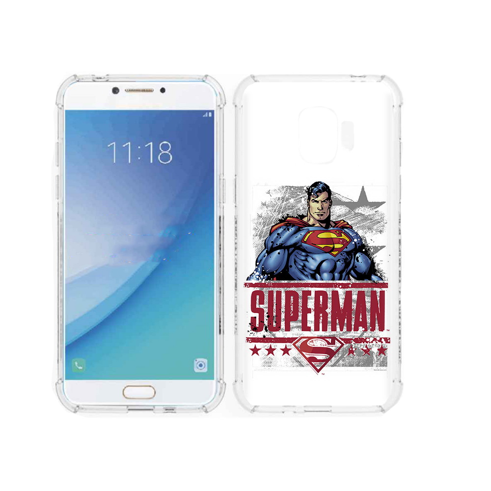 

Чехол MyPads Tocco для Samsung Galaxy J2 Pro (2018) рисунок супермен (PT226925.585.583), Прозрачный, Tocco