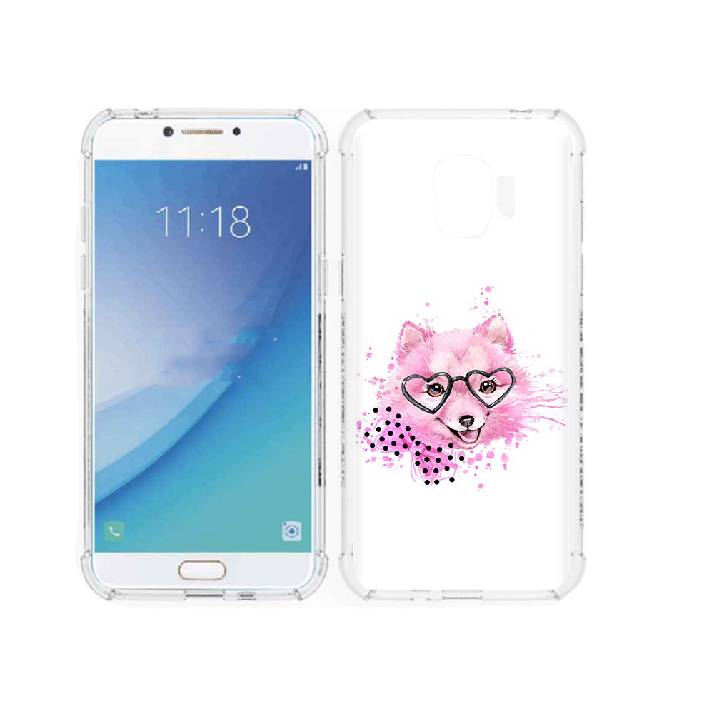 

Чехол MyPads Tocco для Samsung Galaxy J2 Pro (2018) розовый волченок (PT226925.585.585), Прозрачный, Tocco
