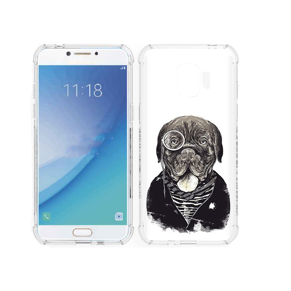 

Чехол MyPads Tocco для Samsung Galaxy J2 Pro (2018) солидный песик (PT226925.585.615), Прозрачный, Tocco