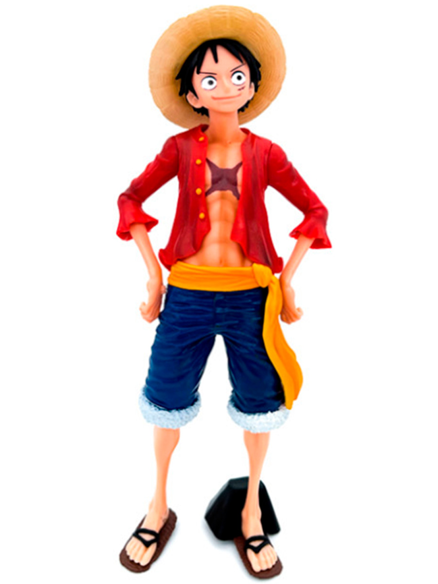 Фигурка StarFriend аниме Монки Д Луффи Ван Пис One Piece сменные маски подставка 27,5 см