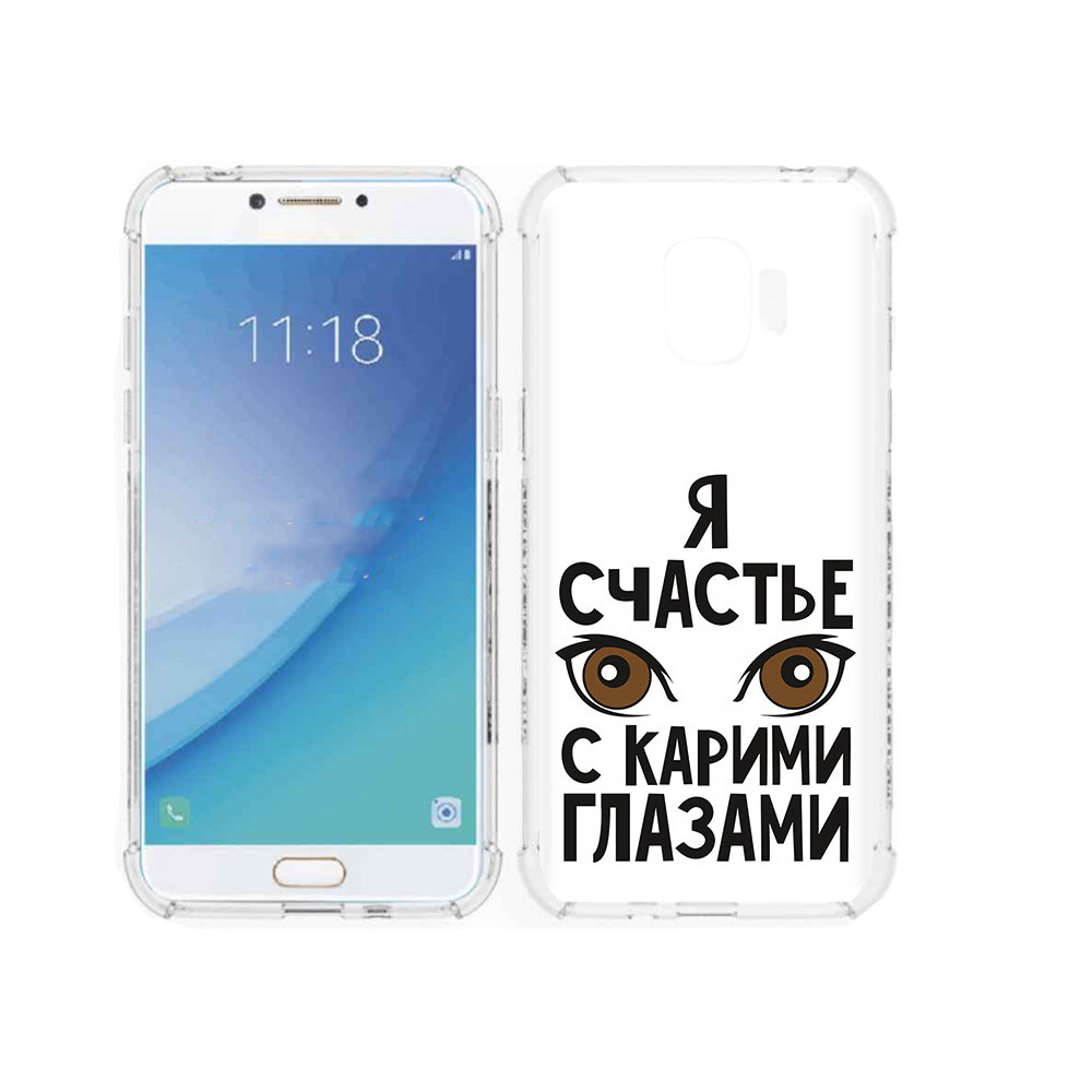 

Чехол MyPads Tocco для Samsung Galaxy J2 Pro (2018) счастье с карими глазами, Прозрачный, Tocco