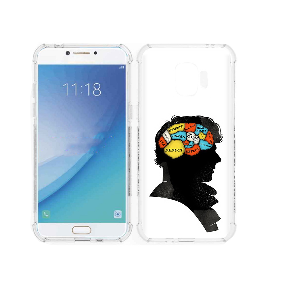 

Чехол MyPads Tocco для Samsung Galaxy J2 Pro (2018) темный рисунок (PT226925.585.640), Прозрачный, Tocco