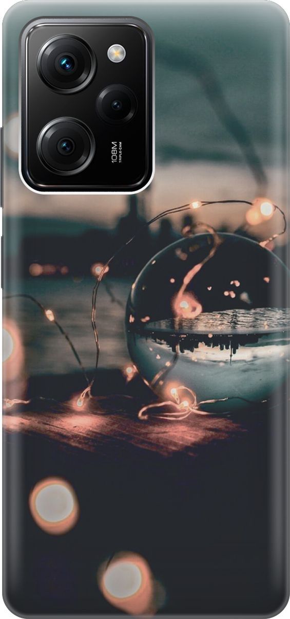 

Силиконовый чехол на Poco X5 Pro 5G с принтом "Вечер, отдых", Бежевый;черный, 158256