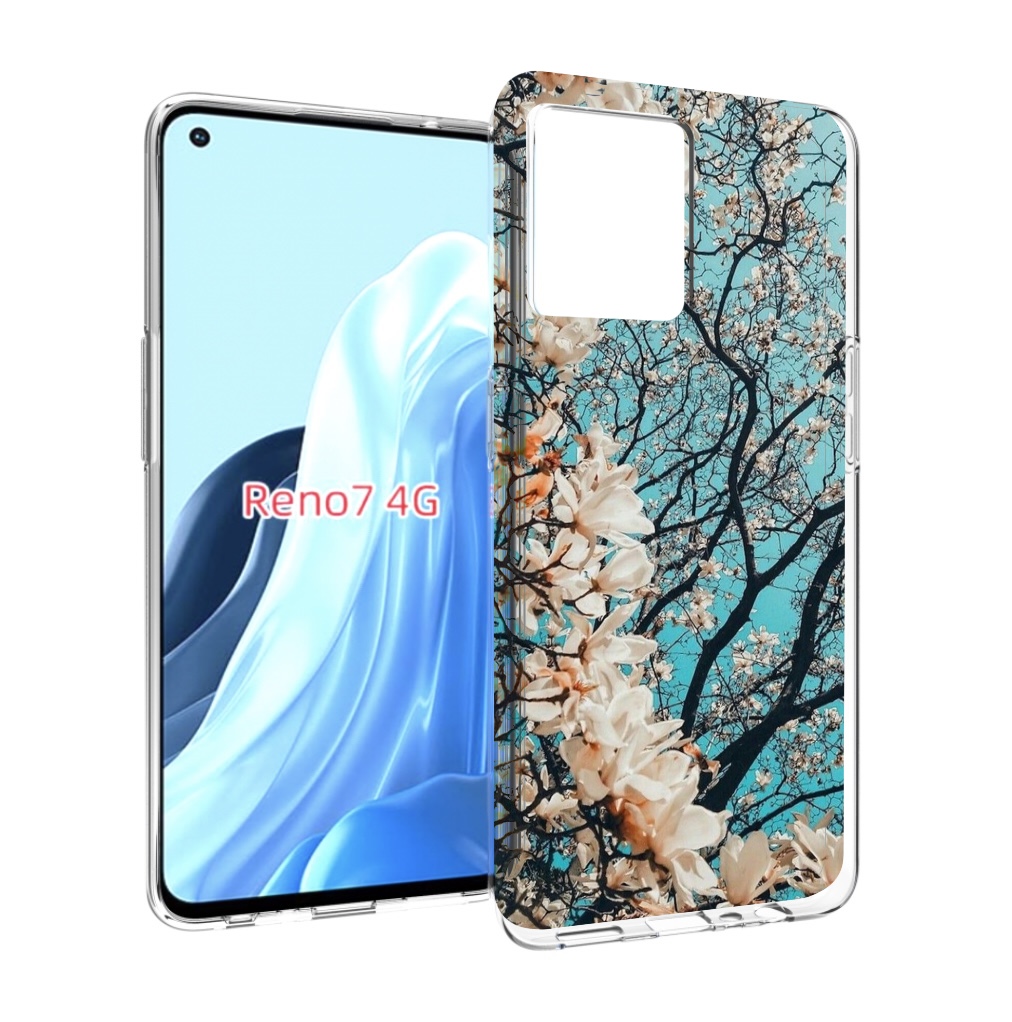 

Чехол MyPads дерево-с-цветочками для OPPO RENO 7 4G, Прозрачный, Tocco