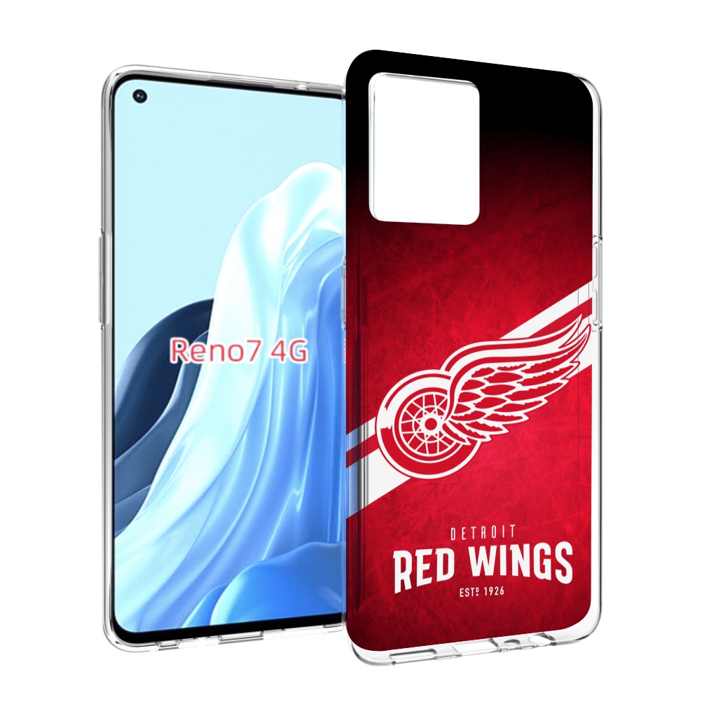 

Чехол MyPads детриот ред вингс мужской для OPPO RENO 7 4G, Прозрачный, Tocco