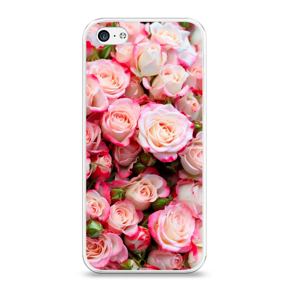 

Чехол на Apple iPhone 5C "Много роз", Розовый, 10250-2
