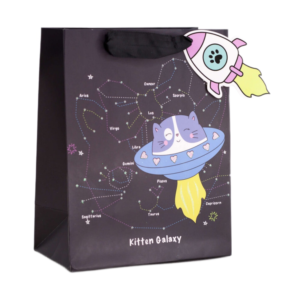 

Пакет подарочный Kitten Galaxy KR-5228S-2 S 18*23*10, Черный, Kitten Galaxy