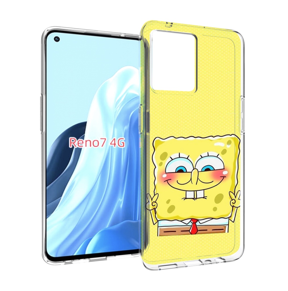 

Чехол MyPads довольный милый спанчбоб для OPPO RENO 7 4G, Прозрачный, Tocco