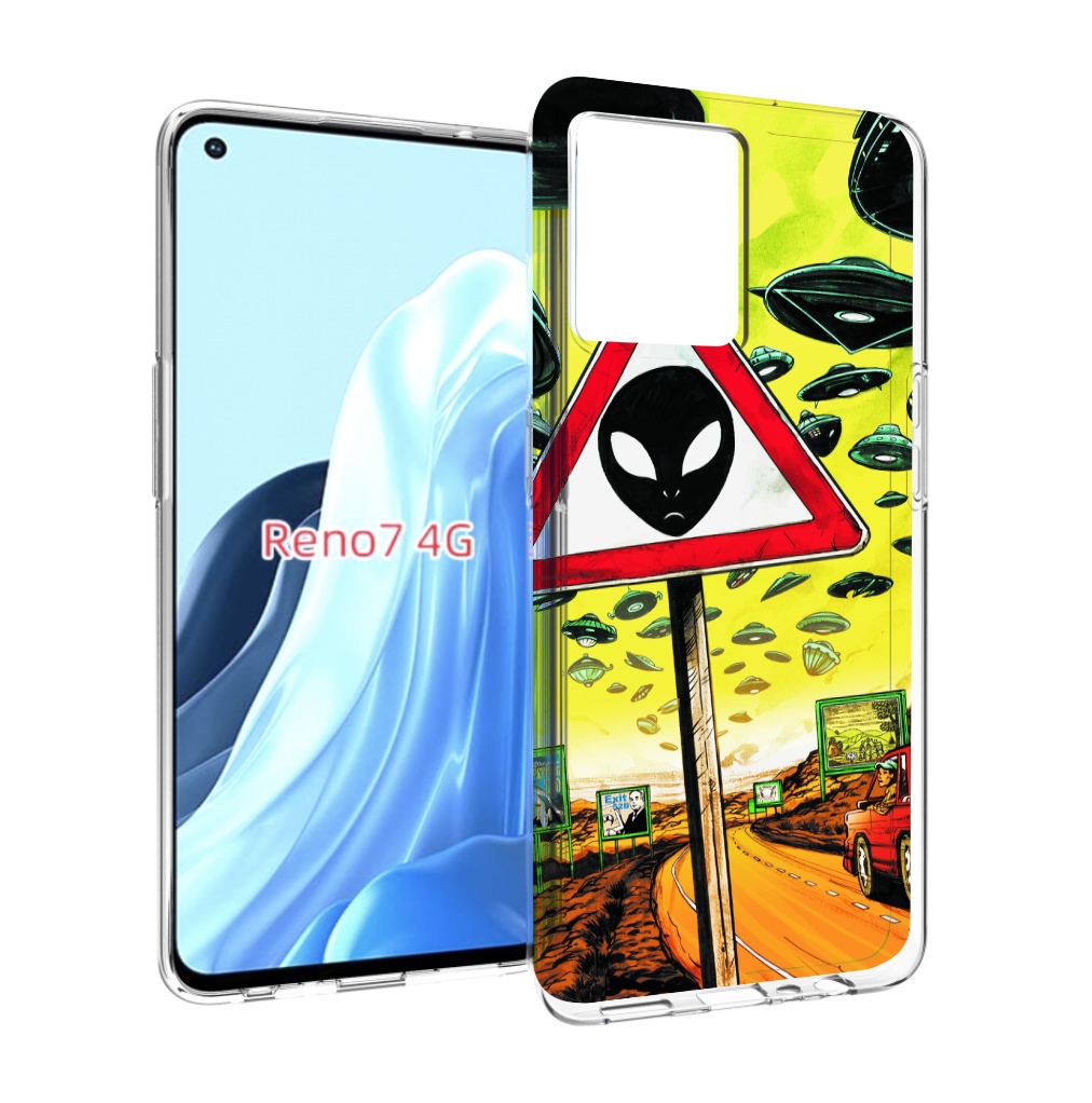 

Чехол MyPads дорога к инопланетянам для OPPO RENO 7 4G, Прозрачный, Tocco