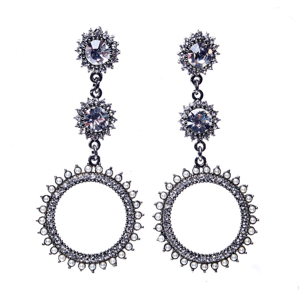 

Серьги из бижутерного сплава с swarovski Moon Paris MV-1811-002, MV-1811-002
