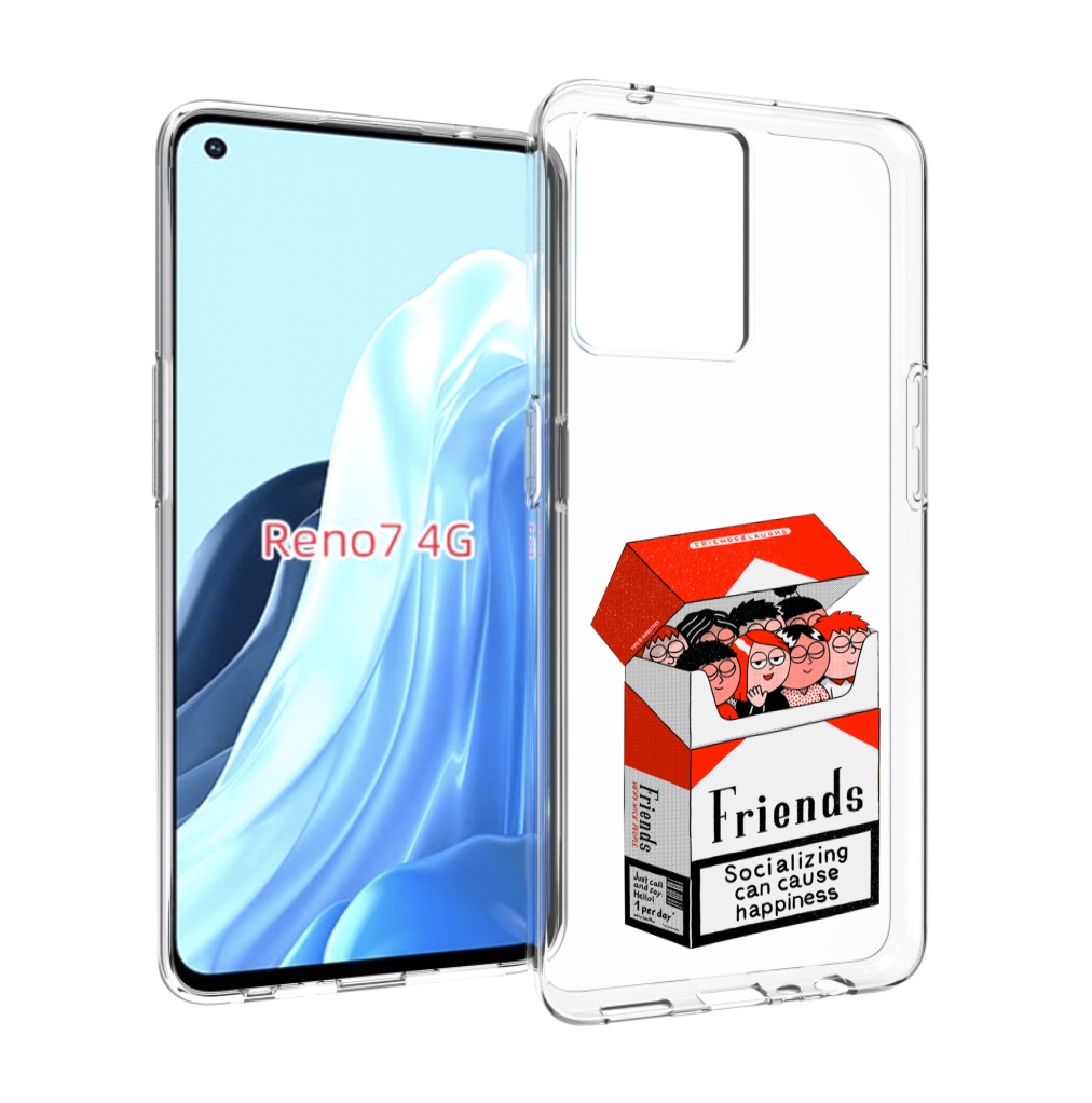 

Чехол MyPads друзья для OPPO RENO 7 4G, Прозрачный, Tocco