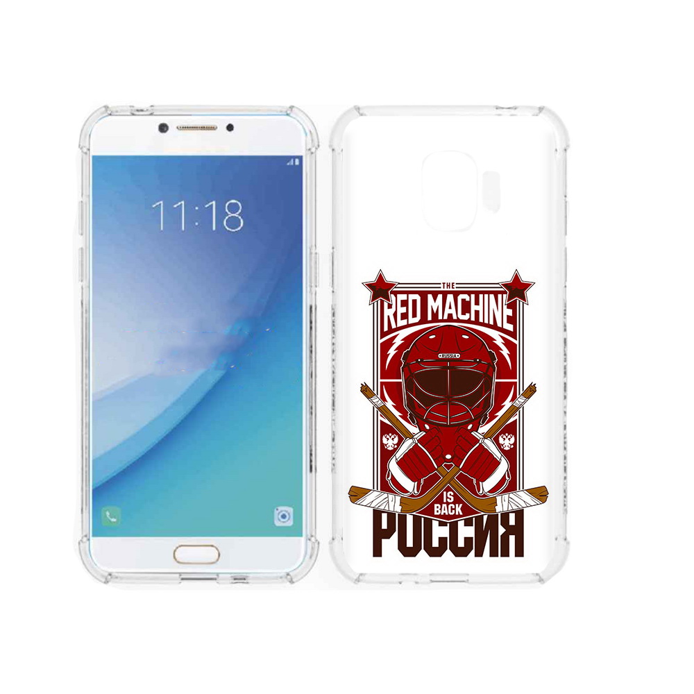 

Чехол MyPads Tocco для Samsung Galaxy J2 Pro (2018) хоккей россия (PT226925.585.666), Прозрачный, Tocco