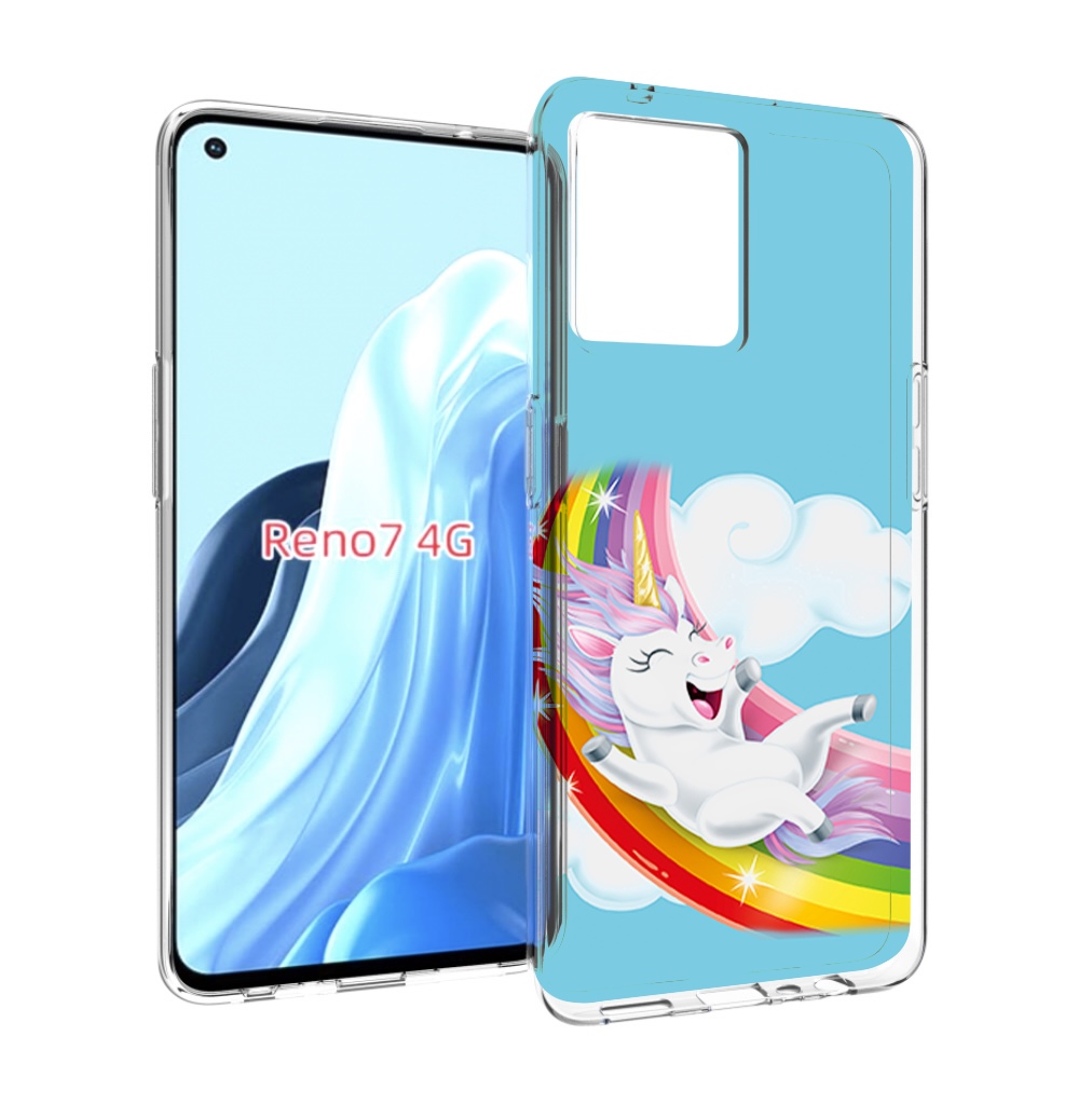 

Чехол MyPads единорог-на-радуге для OPPO RENO 7 4G, Прозрачный, Tocco
