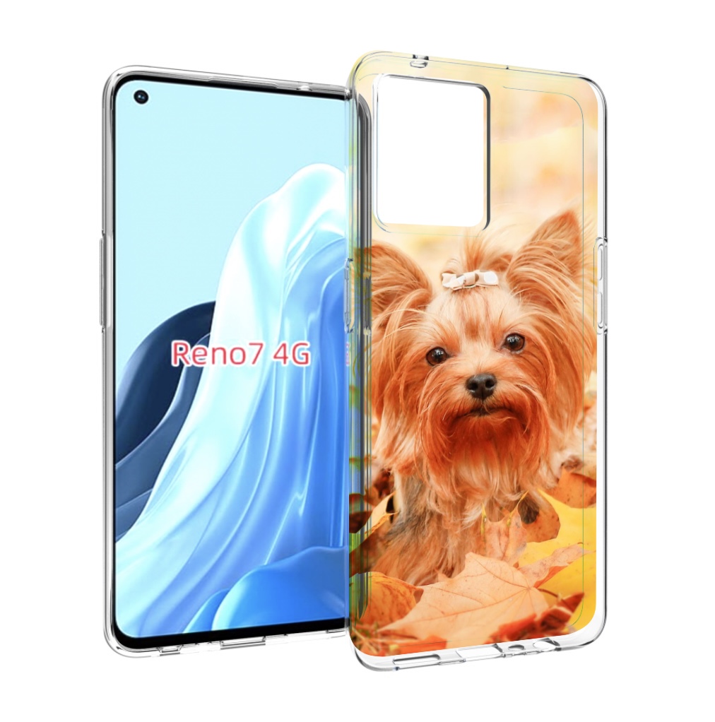 

Чехол MyPads еркширдскии терьер иорк для OPPO RENO 7 4G, Прозрачный, Tocco
